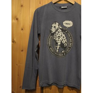 画像: 半額SALE！！\9240→\4620！BIAS バイアス ダルメシアンモチーフ　L/S TEE　NAVY