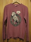 画像2: 半額SALE！！\9240→\4620！BIAS バイアス ダルメシアンモチーフ　L/S TEE　BURGUNDY