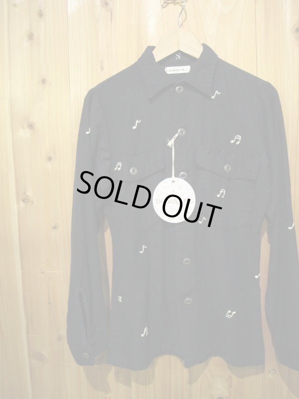 画像1: 半額SALE！！\18900 → \9450！SHANANA MIL US ARMY UTILITY SHIRT (NAVY BODY WHITE EMBROIDERY)