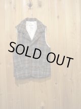 画像: スペシャルSALE！！\１４７００→\６９００ ！ La rosa de la fabrica wool check vest GRAY