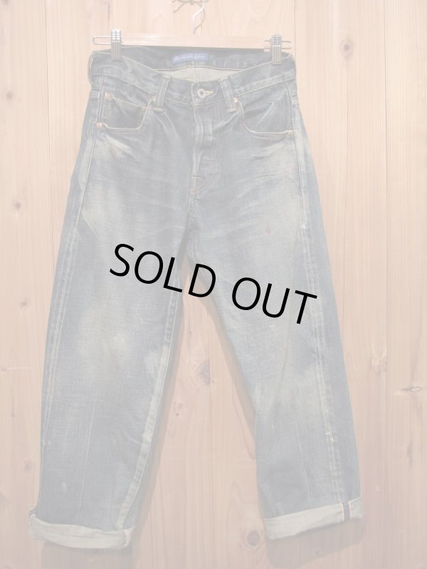 画像1: 半額SALE！！\27300→\13650！La rosa de la fabrica cropped denim pants dark