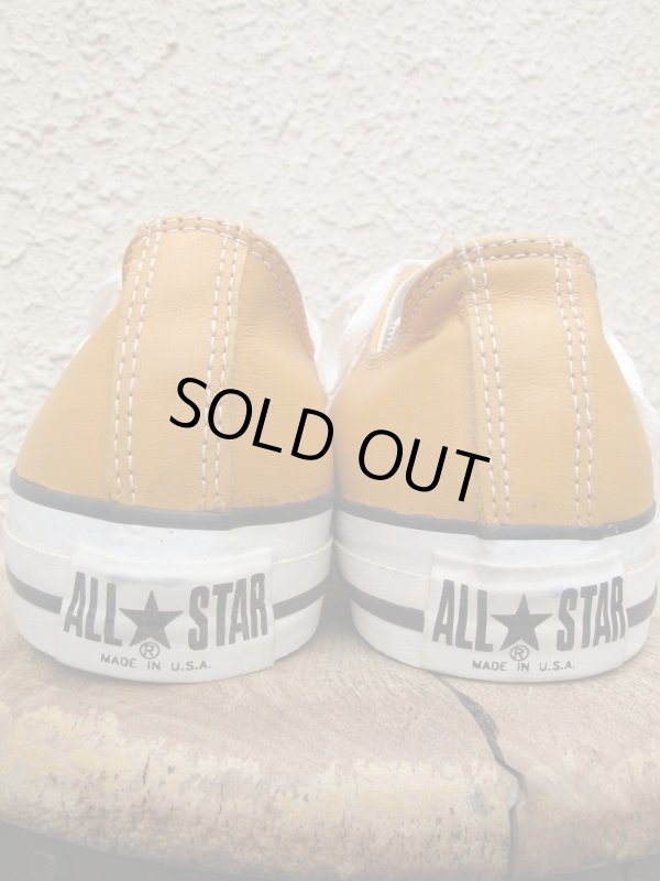 画像5: USA製 デッドストック CONVERSE コンバース ALL STAR LOW オールスター GOLD LEATHER ゴールドレザー