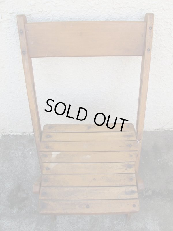 画像2: SALE！￥９８００→￥６５００！ＵＳＡ輸入 VINTAGE ホールディング チェア 折りたたみ椅子 A