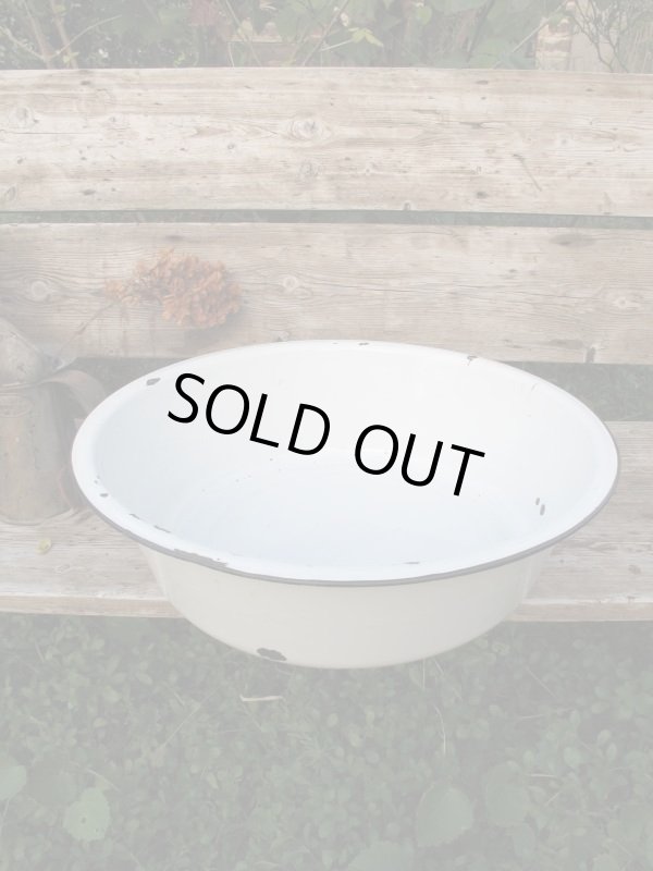 画像3: ＵＳＡ輸入 VINTAGE ホーロータライ 琺瑯盥