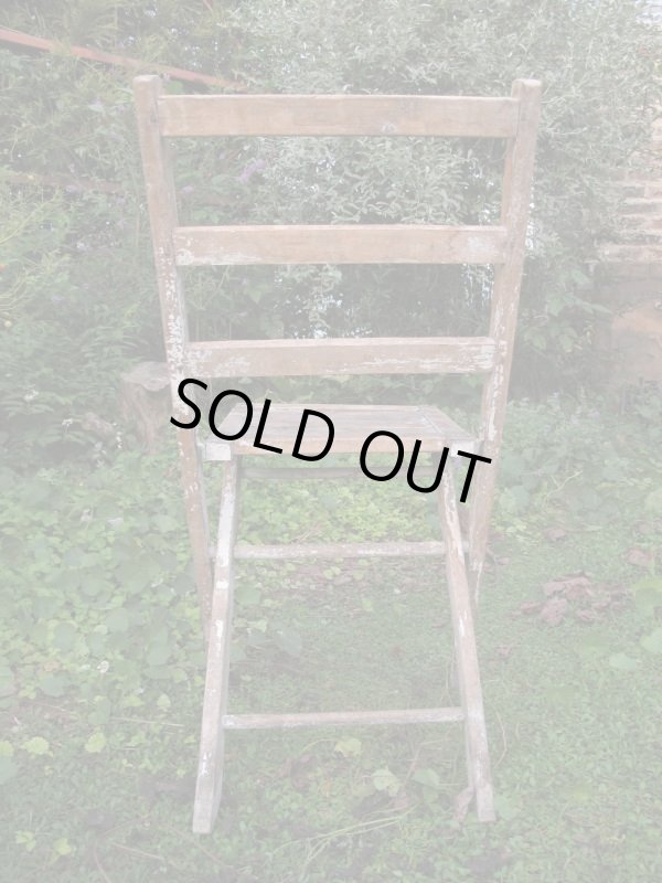 画像5: SALE！￥９８００→￥６５００！ＵＳＡ輸入 VINTAGE ホールディング チェア 折りたたみ椅子 paintB