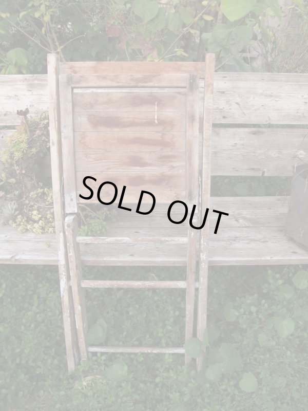 画像6: SALE！￥９８００→￥６５００！ＵＳＡ輸入 VINTAGE ホールディング チェア 折りたたみ椅子 paintB