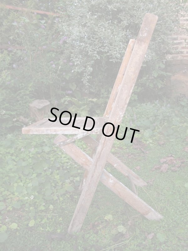 画像4: SALE！￥９８００→￥６５００！ＵＳＡ輸入 VINTAGE ホールディング チェア 折りたたみ椅子 paintB