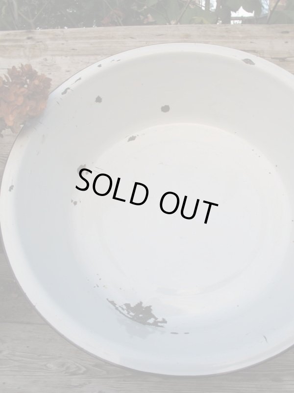 画像2: ＵＳＡ輸入 VINTAGE ホーロータライ 琺瑯盥