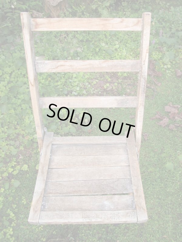 画像2: SALE！￥９８００→￥６５００！ＵＳＡ輸入 VINTAGE ホールディング チェア 折りたたみ椅子 paintA