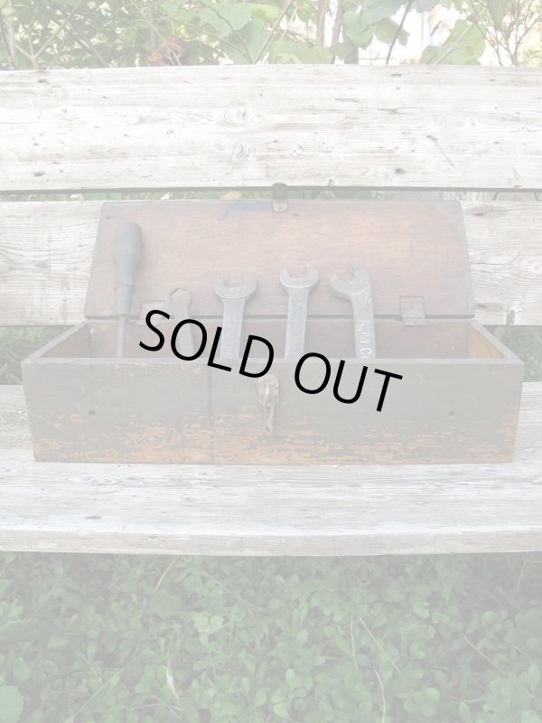 画像3: ＵＳＡ輸入 VINTAGE ビンテージ wood TOOL BOX 道具箱