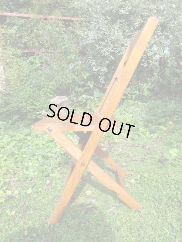 画像4: SALE！￥９８００→￥６５００！ＵＳＡ輸入 VINTAGE ホールディング チェア 折りたたみ椅子 F