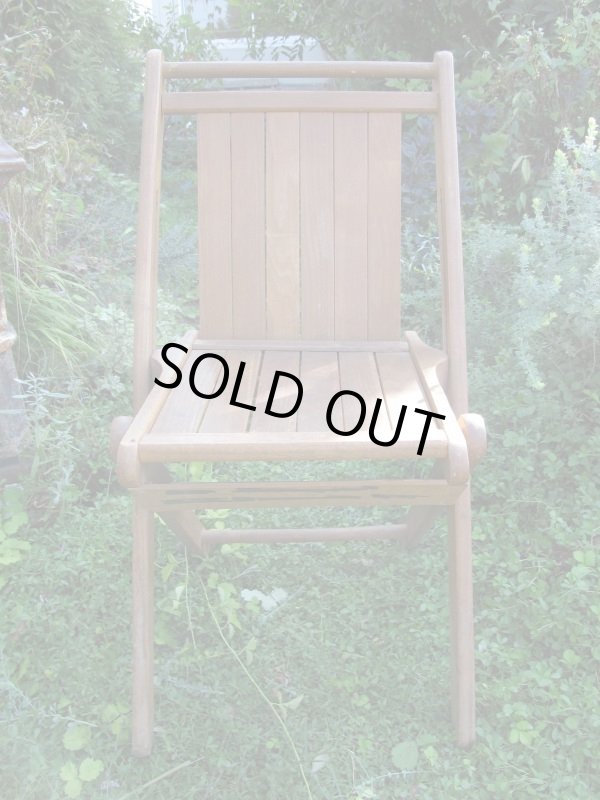 画像2: SALE！￥９８００→￥６５００！ＵＳＡ輸入 VINTAGE ホールディング チェア 折りたたみ椅子 H