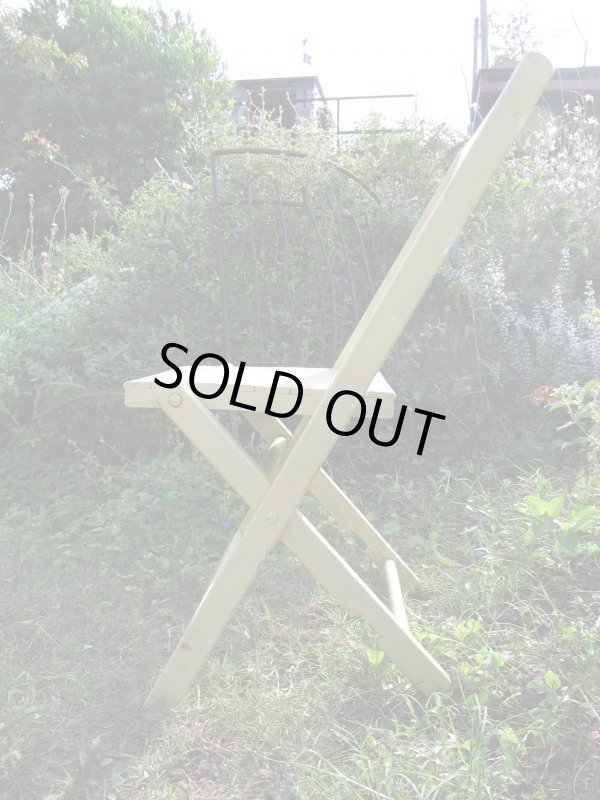 画像3: SALE！￥９８００→￥６５００！ＵＳＡ輸入 VINTAGE ホールディング チェア 折りたたみ椅子 G