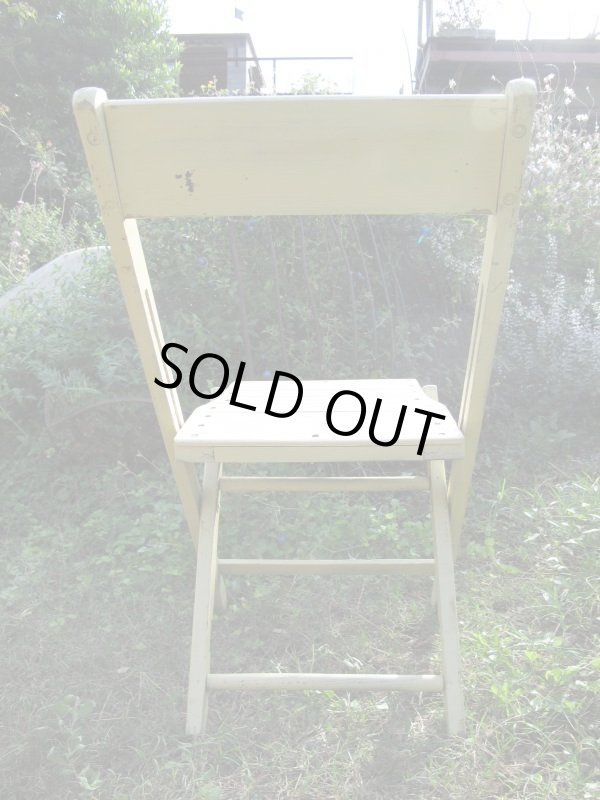 画像4: SALE！￥９８００→￥６５００！ＵＳＡ輸入 VINTAGE ホールディング チェア 折りたたみ椅子 G
