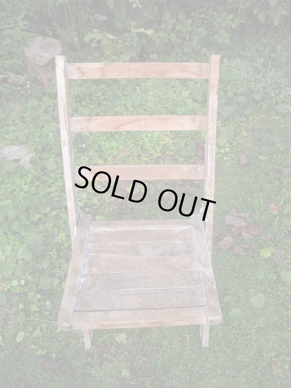 画像2: SALE！￥９８００→￥６５００！ＵＳＡ輸入 VINTAGE ホールディング チェア 折りたたみ椅子 paintB