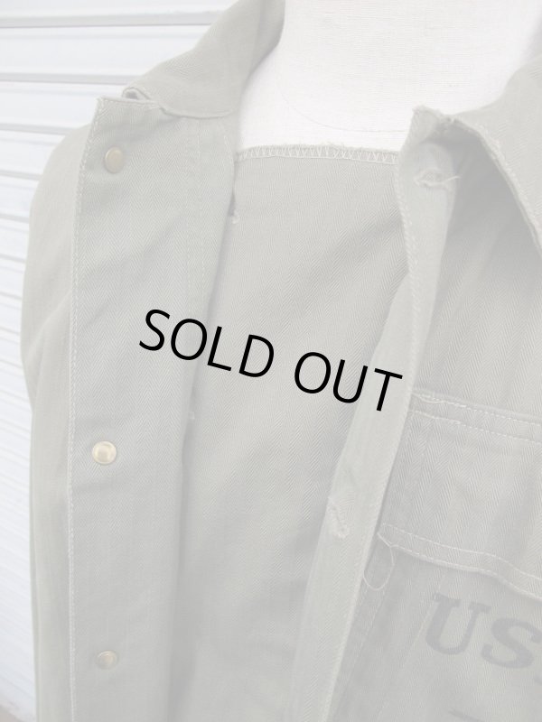 画像8: 送料無料！アメリカ軍実物40's Vintage USMC H.B.T ヘリンボーン ジャケット