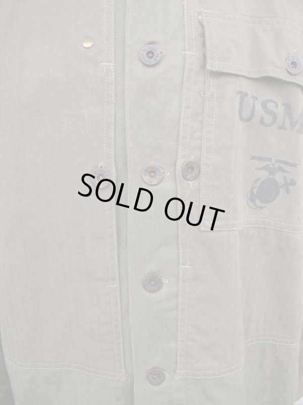 画像3: 送料無料！アメリカ軍実物40's Vintage USMC H.B.T ヘリンボーン ジャケット