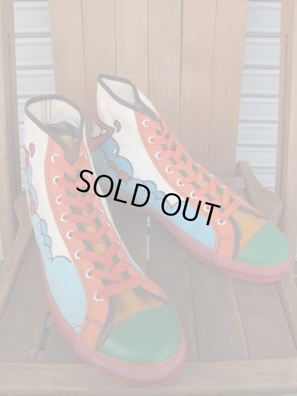 画像1: DEAD STOCK！70's Vintage Petermax sneaker ビンテージ ピーターマックス 総柄スニーカー