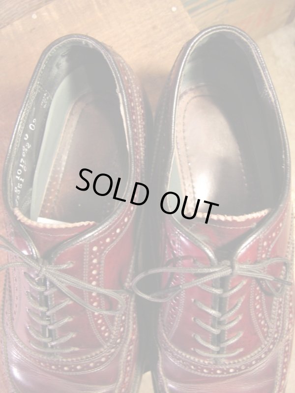 画像7: USA製 FLORSHEIM フローシャイム IMPERIAL インペリアル ウイングチップ ドレスシューズ