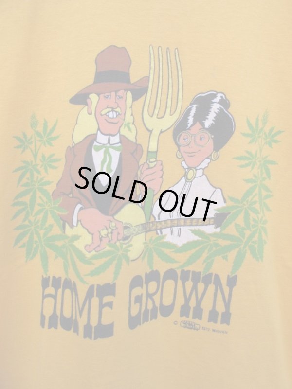 画像2: 72年製 USA Vintage Crazy Shirts HOME GROWN Tshirt HAWAII クレイジーシャツ ビンテージ ホームグローン Tシャツ アメリカンゴシックパロディー