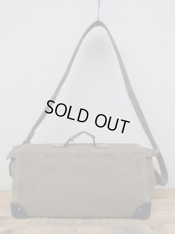 画像4: France ARMY 50's VINTAGE ビンテージ tool BAG フランス軍 キャンバスツールバッグ 道具箱 