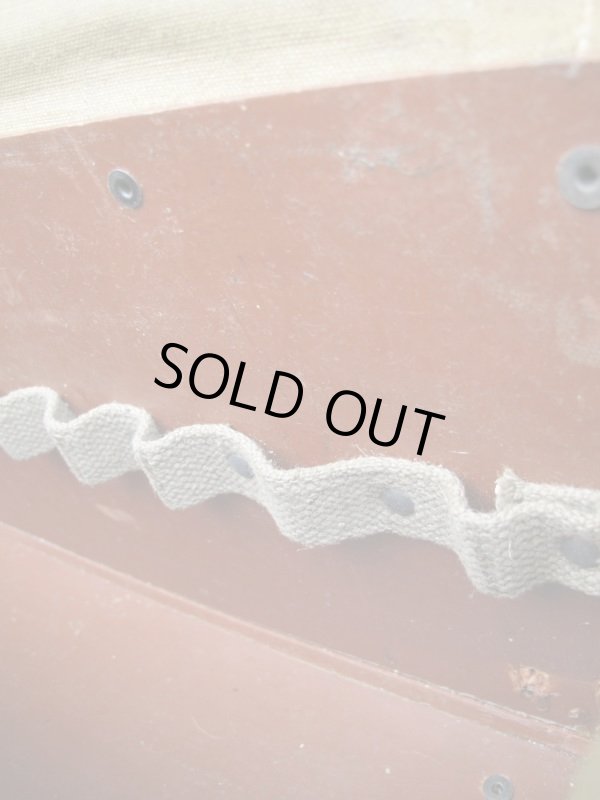 画像9: France ARMY 50's VINTAGE ビンテージ tool BAG フランス軍 キャンバスツールバッグ 道具箱 