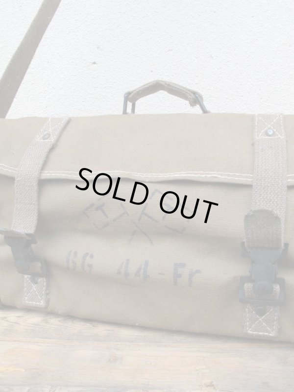 画像2: France ARMY 50's VINTAGE ビンテージ tool BAG フランス軍 キャンバスツールバッグ 道具箱 