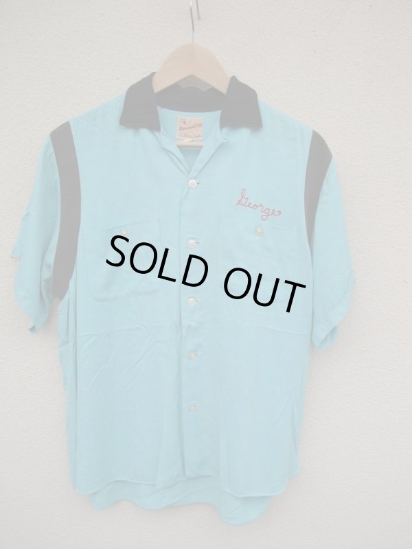 画像4: USA 50's Vintage Barbershop ビンテージ BOWLMASTER ボーリングシャツ チェーンステッチ 床屋のおじさん