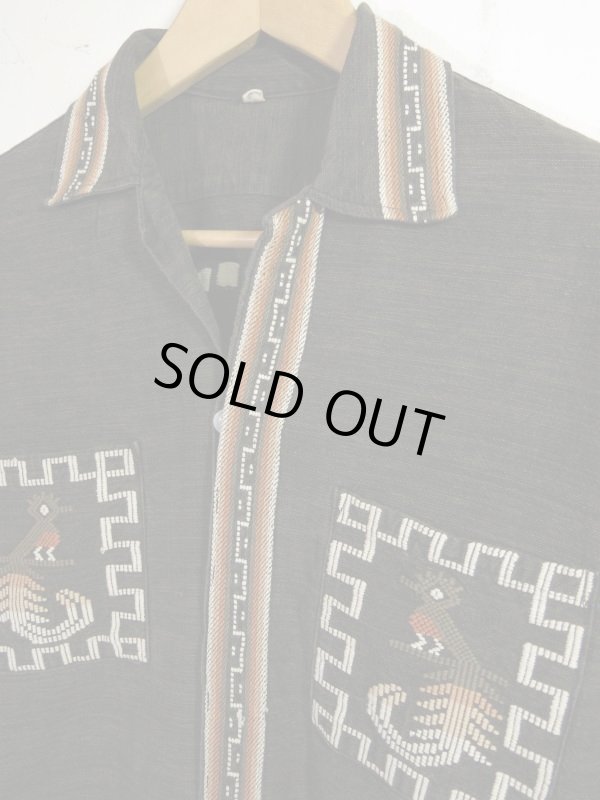 画像2: Vintage GUATENALA shirt 手刺繍 ガテマラ シャツ 