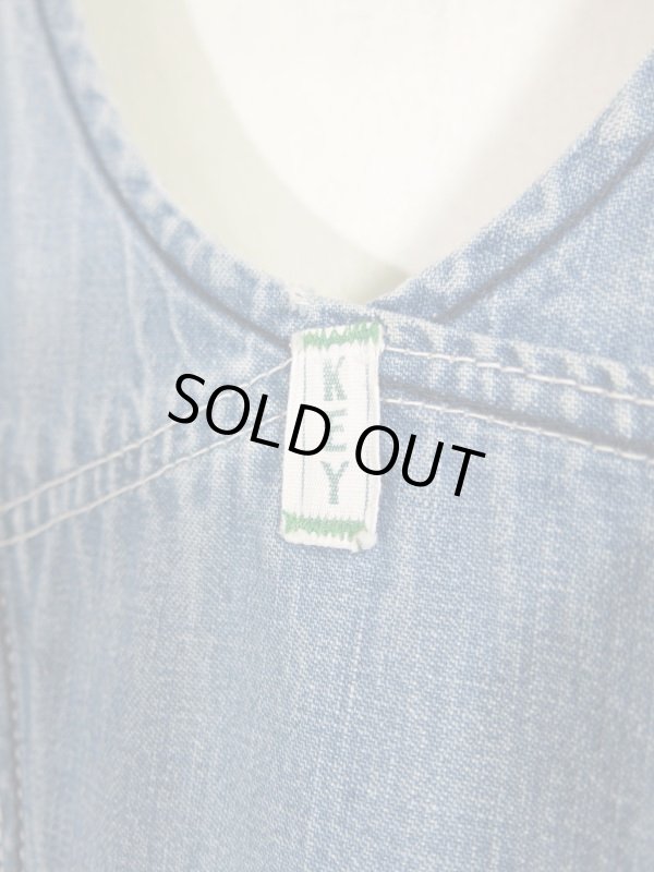 画像9: USA 60s Vintage KEY over all ビンテージ キー デニム オーバーオール