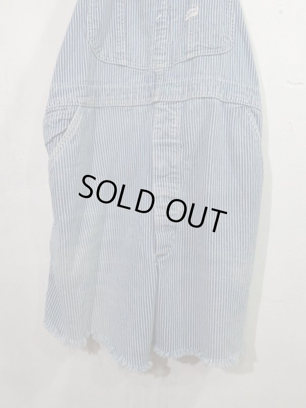 画像3: USA 70s Vintage Lee Hickory over all cutoff ビンテージ リー ヒッコリー オーバーオール カットオフ