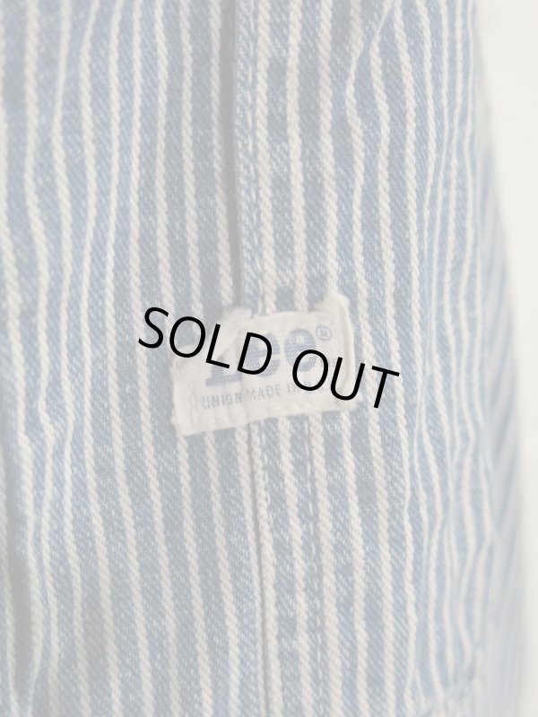 画像4: USA 70s Vintage Lee Hickory over all cutoff ビンテージ リー ヒッコリー オーバーオール カットオフ