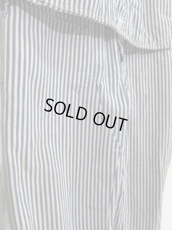 画像5: USA 60s Vintage BIG MAC over all Hickory ヒッコリー エプロン付き オーバーオール