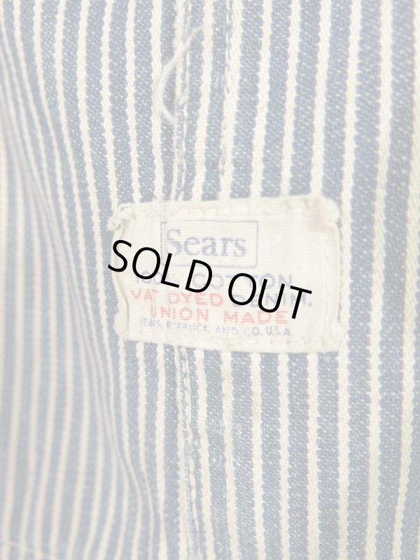 画像4: USA 50s Vintage Sears Hickory over all ビンテージ シアーズ ヒッコリー オーバーオール