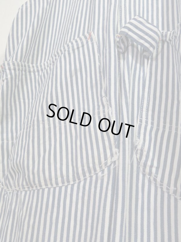 画像8: USA 60s Vintage BIG MAC over all Hickory ヒッコリー エプロン付き オーバーオール