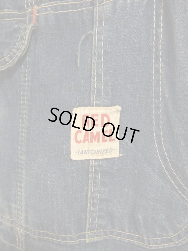 画像5: USA 60s Vintage RED CAMEL over all ビンテージ ローバック オーバーオール