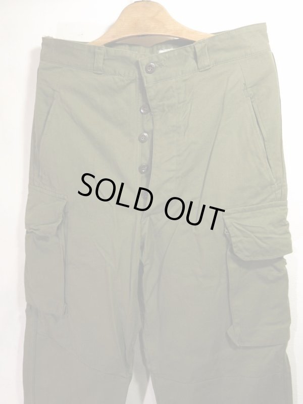 画像2: DEADSTOCK 60's VINTAGE French ARMY M-47 Cargo pants デッド フランス軍 カーゴパンツ ワンウォッシュ