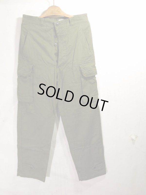 画像1: DEADSTOCK 60's VINTAGE French ARMY M-47 Cargo pants デッド フランス軍 カーゴパンツ ワンウォッシュ