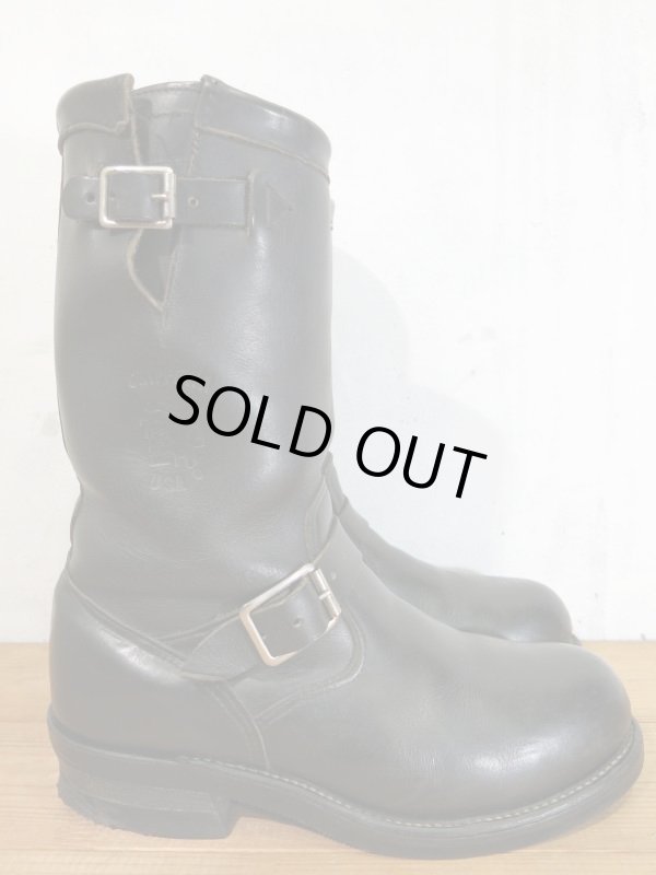 画像2: 90s CHIPPEWA チペワ 黒タグ 27863 エンジニアブーツ US7E スチールトゥ