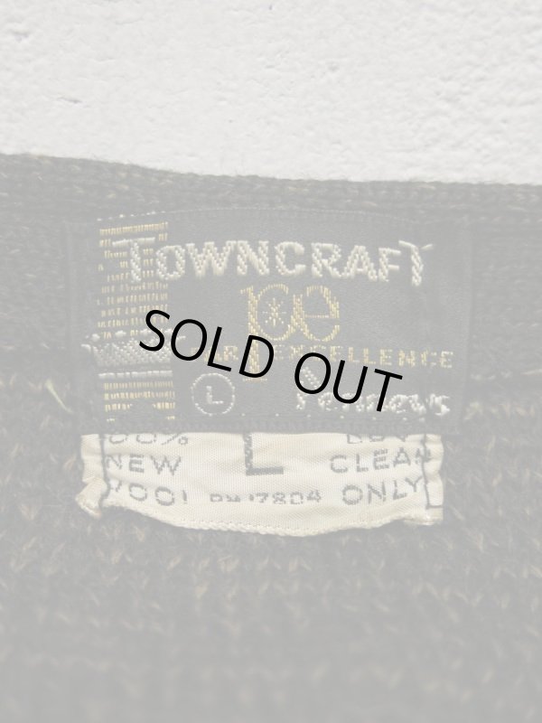 画像6: 50s ビンテージ TOWN CRAFT Penney's ニットカーディガン ごま塩