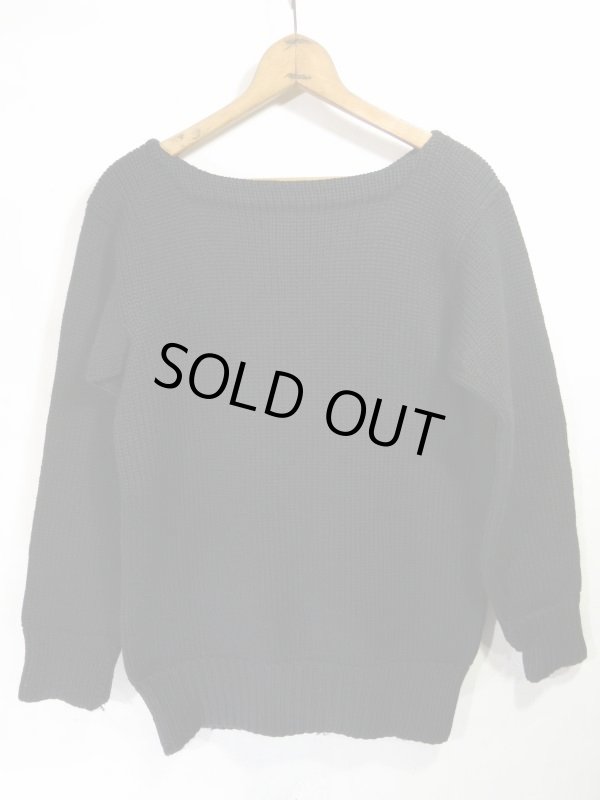 画像5: 40s 1942 ビンテージ ボートネック セーターフェルトワッペン