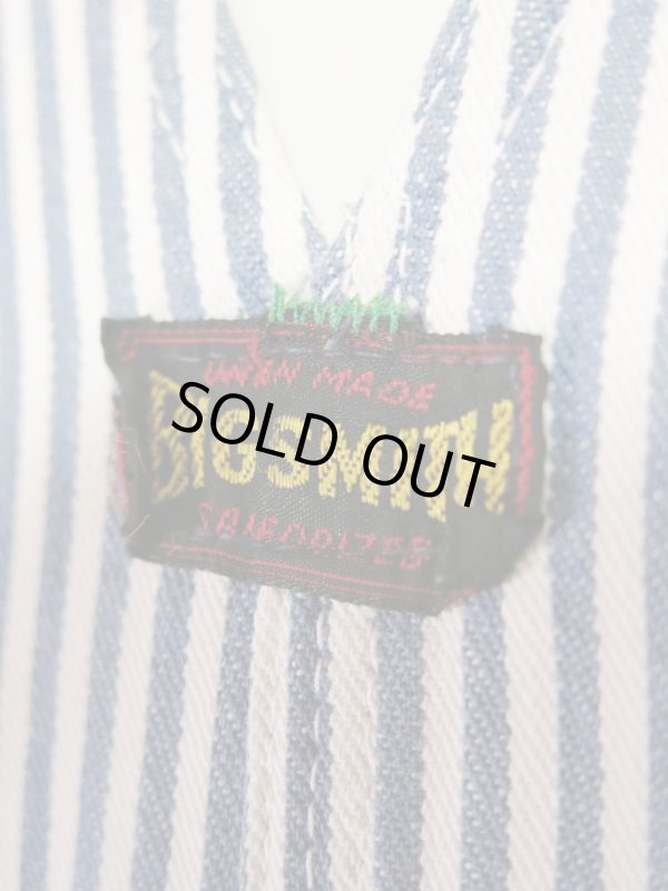 画像6: USA 60s Vintage BIG SMITH over all ビンテージ ビッグスミス ヒッコリー オーバーオール