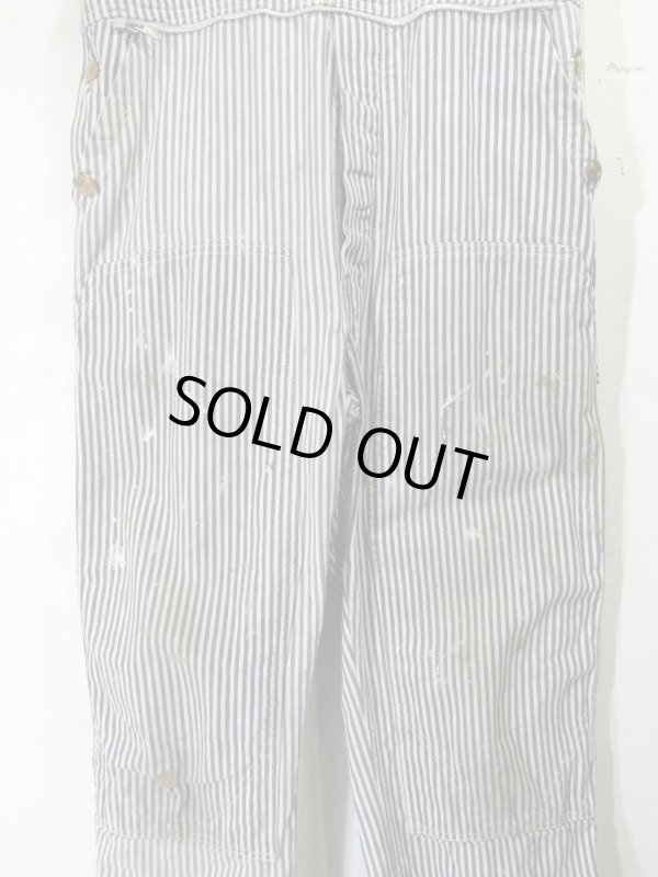 画像2: USA 60s Vintage BIG SMITH over all ビンテージ ビッグスミス ヒッコリー オーバーオール