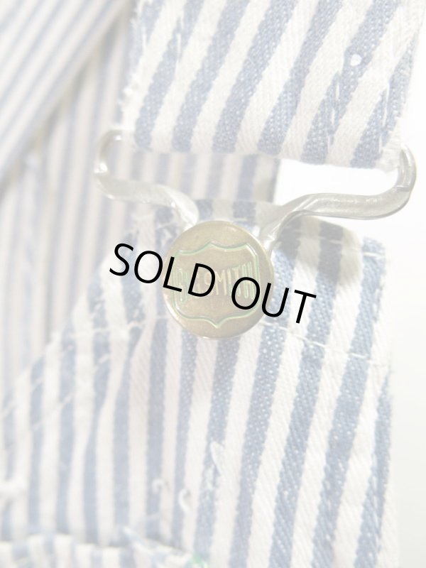 画像4: USA 60s Vintage BIG SMITH over all ビンテージ ビッグスミス ヒッコリー オーバーオール