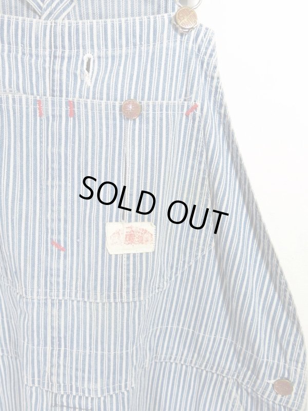 画像3: USA 70s Vintage ROUND HOUSE over all ビンテージ ラウンドハウス ヒッコリー オーバーオール