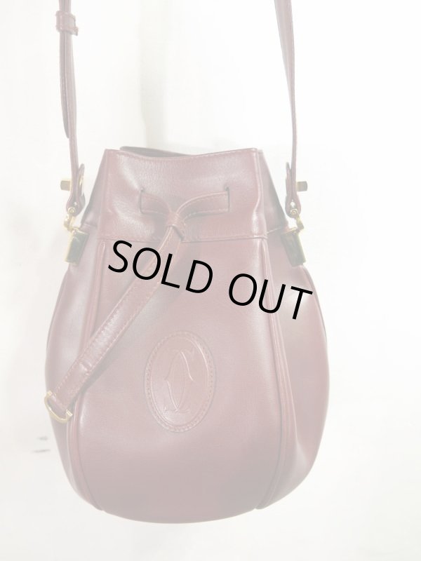 画像3: Cartier　カルティエ マスト　レザー　巾着　ショルダーバッグ