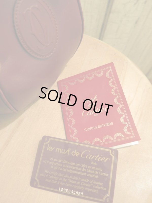 画像12: Cartier　カルティエ マスト　レザー　巾着　ショルダーバッグ