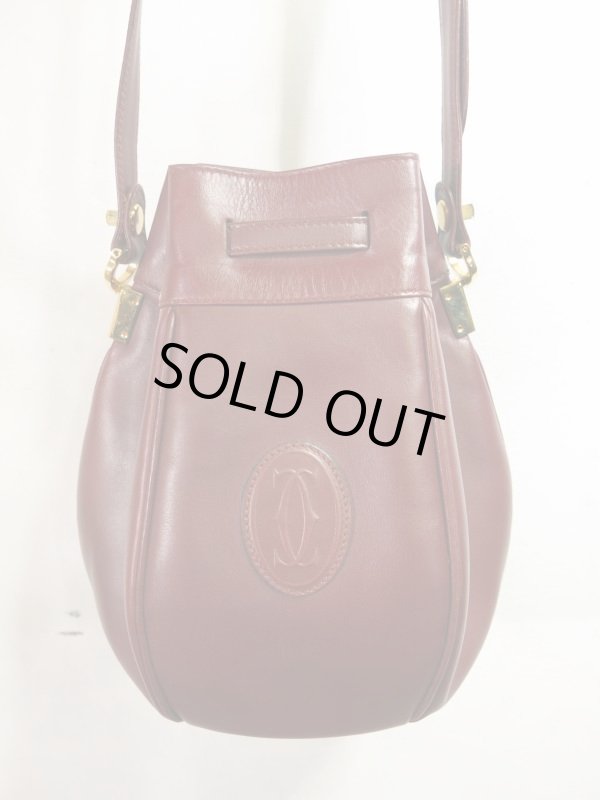 画像7: Cartier　カルティエ マスト　レザー　巾着　ショルダーバッグ