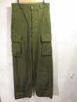 画像1: DEADSTOCK 60's VINTAGE French ARMY M-47 Cargo pants デッド フランス軍 カーゴパンツ ワンウォッシュ