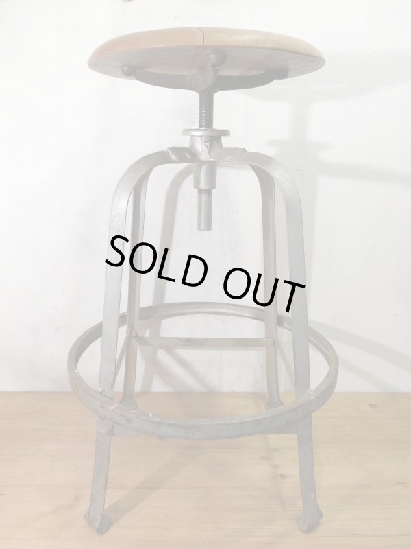 画像2: ＵＳＡ輸入 VINTAGE ビンテージ インダストリアル スツール 工業